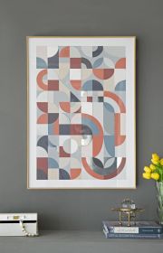 23.8x33.6x1.6" Framed Mirror Art,Home Decor for Living Room Kitchen Foyer Office