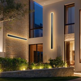 VEVOR Outdoor Wall Lights, 2 Pack, 47.2 Inch Long Strip Modern Exterior Wall Sconce Light Fixtures, 3000K Warm White